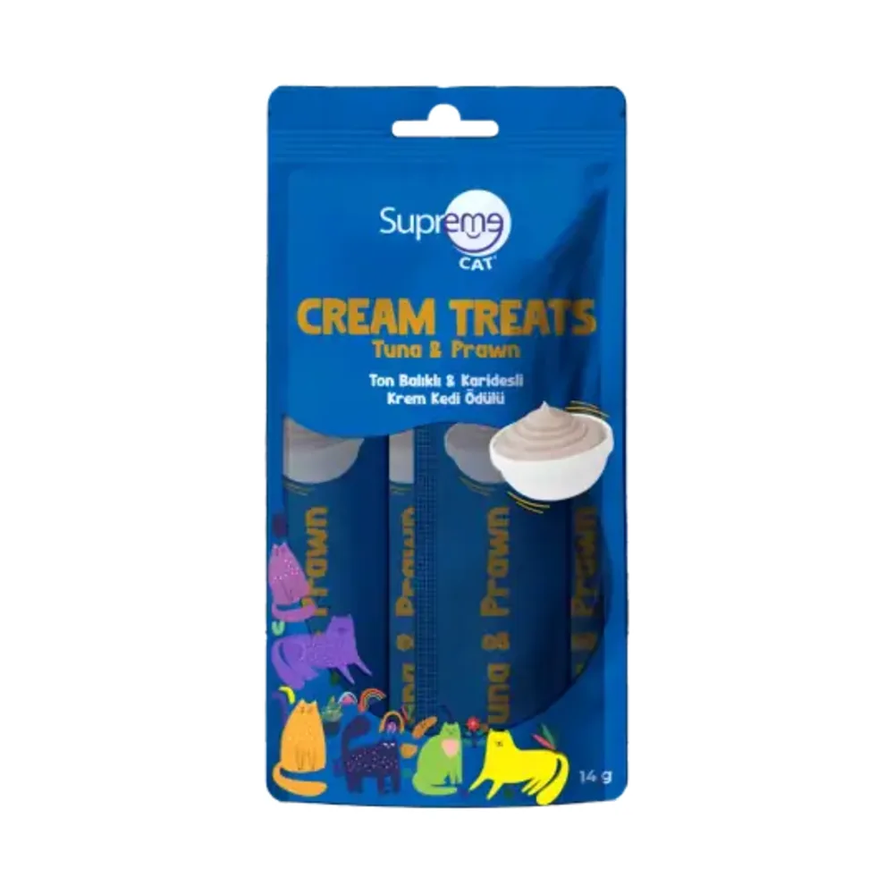 Supreme Ton Balıklı & Karidesli Sıvı Kedi Ödül Maması 4x14 Gr