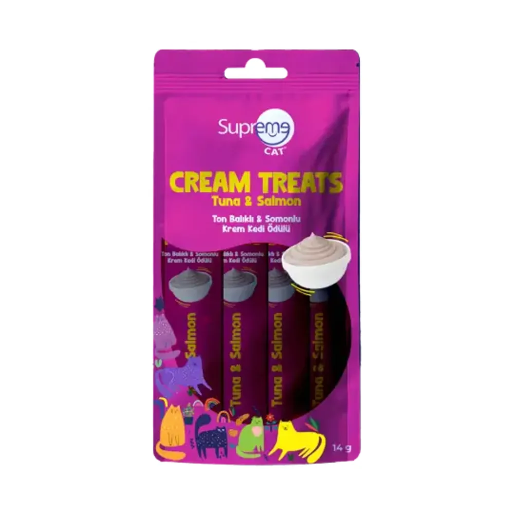 Supreme Ton Balıklı & Somonlu Sıvı Kedi Ödül Maması 5x14 Gr